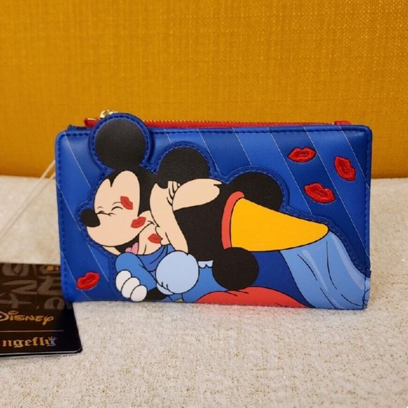 Loungefly Disney Brave Little Tailor Minnie and Mickey Mouse Flap Wallet NEW - Picture 2 of 14